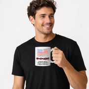 White Glossy Mug – Ceramic Coffee Cup with Bold Printed Design