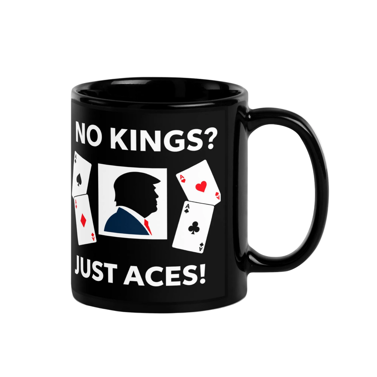 MAGA Trump Black Glossy Ceramic Political Coffee Mug
