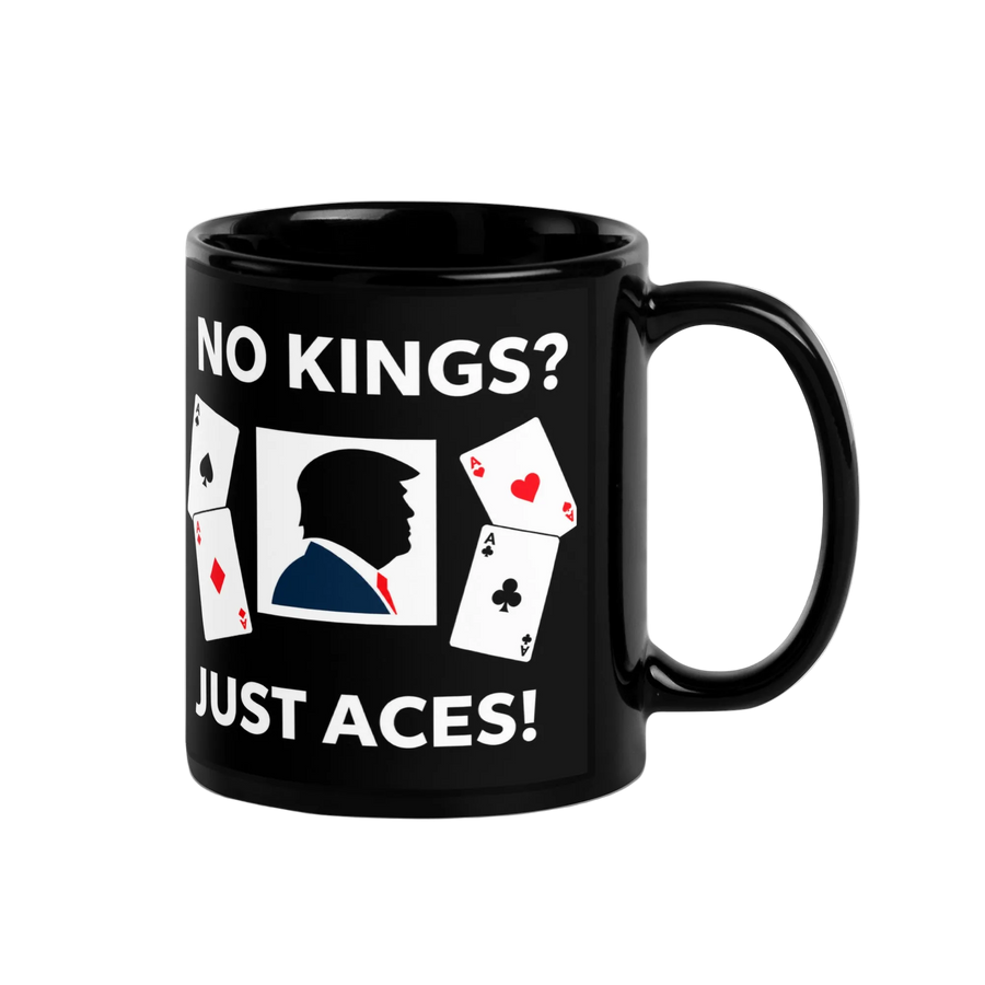 MAGA Trump Black Glossy Ceramic Political Coffee Mug