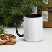 Premium White Ceramic Coffee Mug with Color Inside