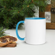 Premium White Ceramic Coffee Mug with Color Inside