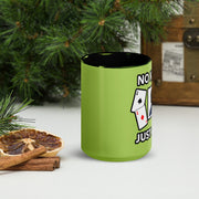 Premium White Ceramic Coffee Mug with Color Inside