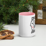 Premium White Ceramic Coffee Mug with Color Inside