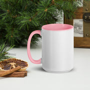 Premium White Ceramic Coffee Mug with Color Inside