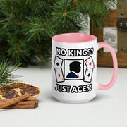 Premium White Ceramic Coffee Mug with Color Inside