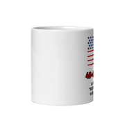White Glossy Mug – Ceramic Coffee Cup with Bold Printed Design
