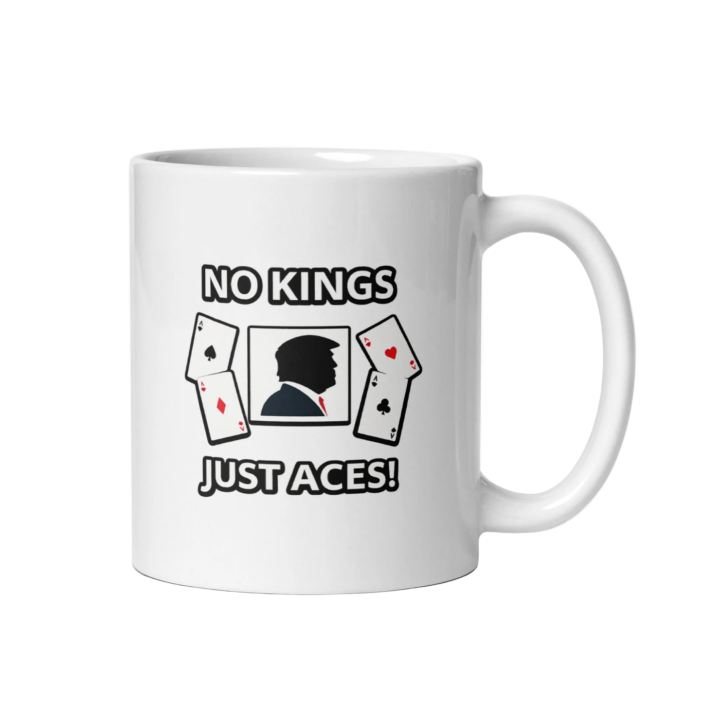 White glossy mug