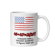 White Glossy Mug – Ceramic Coffee Cup with Bold Printed Design