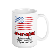 White Glossy Mug – Ceramic Coffee Cup with Bold Printed Design