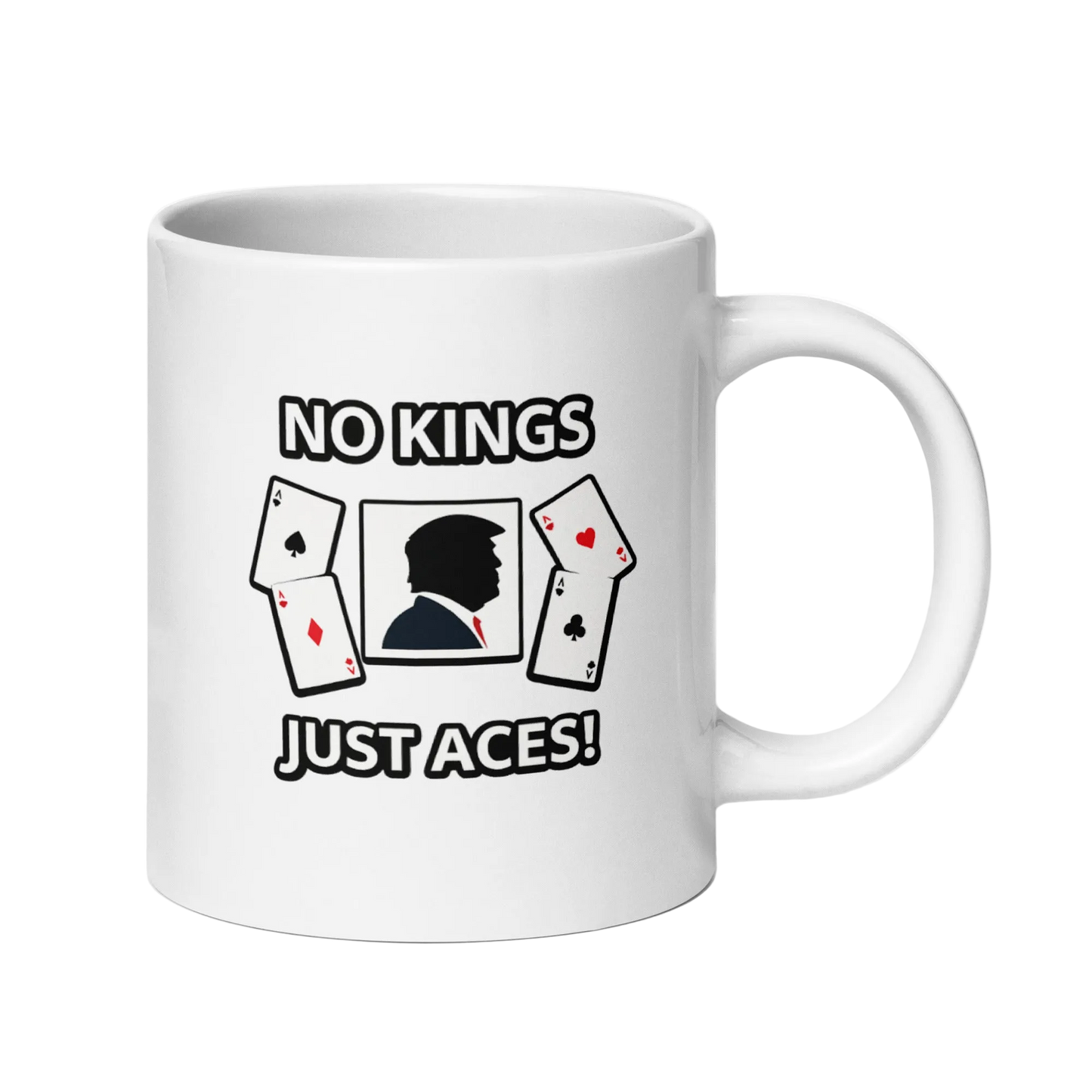 White glossy mug