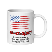 White Glossy Mug – Ceramic Coffee Cup with Bold Printed Design