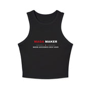 MAGA MAKER Tank Top, "Making Accessories Great Again" Racer Tank